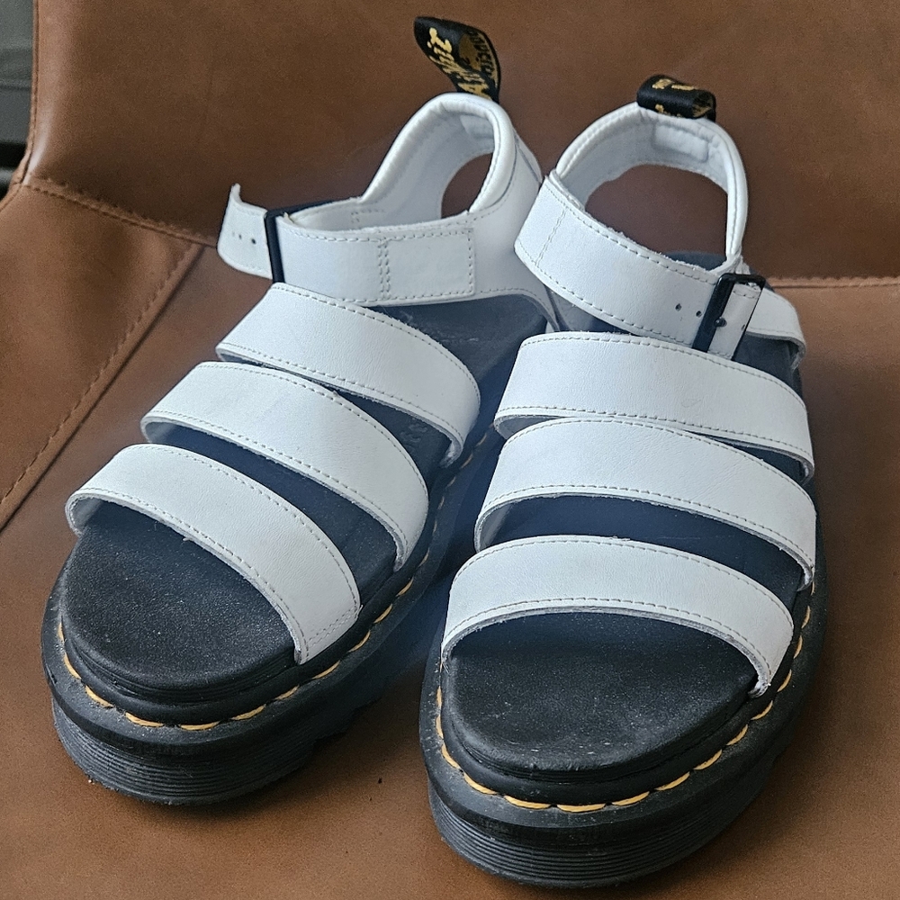 Dr Martens White Blaire Sandal